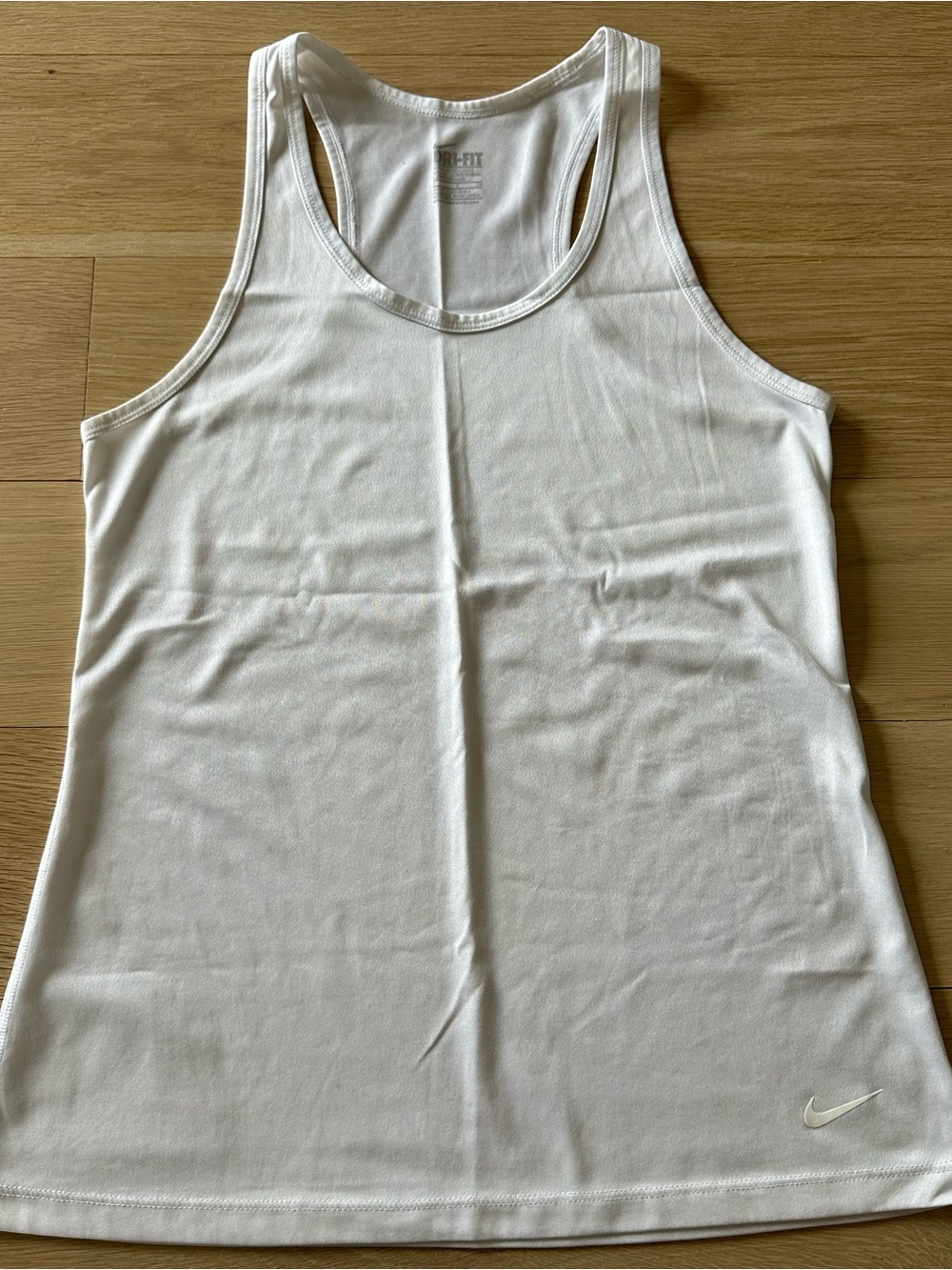 Nike Women’s White Racerback Dri-FIT Tank Top